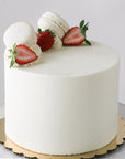 Almond Strawberry Brulée Cake