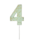 Large Colorful Number Candle