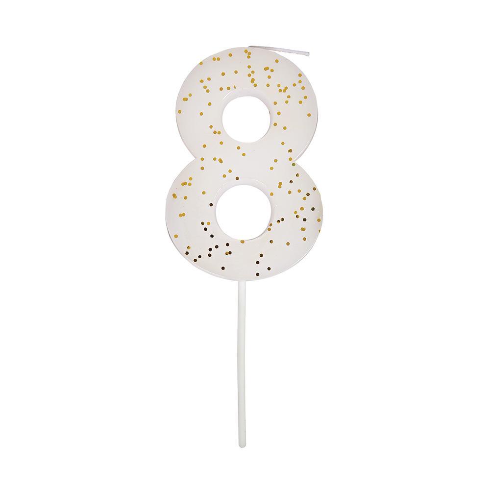 Large Colorful Number Candle