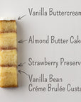 Almond Strawberry Brulée Cake